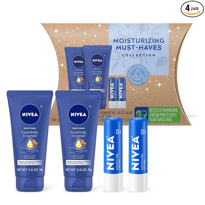 NIVEA Moisturizing Must-Haves Skin Care Set, Essentially Enriched Hand Cream by Nivea