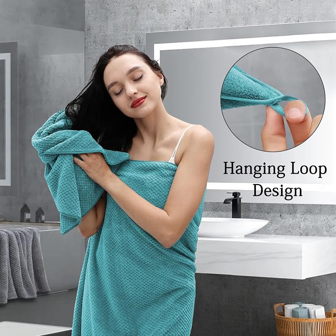 Hailea Extra Large Bath Towels Set 35x70 Inches - Image 7