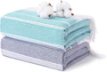 2 Packs Cotton Turkish Beach Towels Quick Dry Sand Free Soft Absorbent Extra by ANTFUNYgivesmorechoices