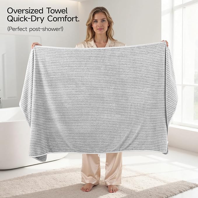 REDKISS Ultra Soft Bath Towels Set of 6 Large 35"x70" | 100% Microfiber - Image 6