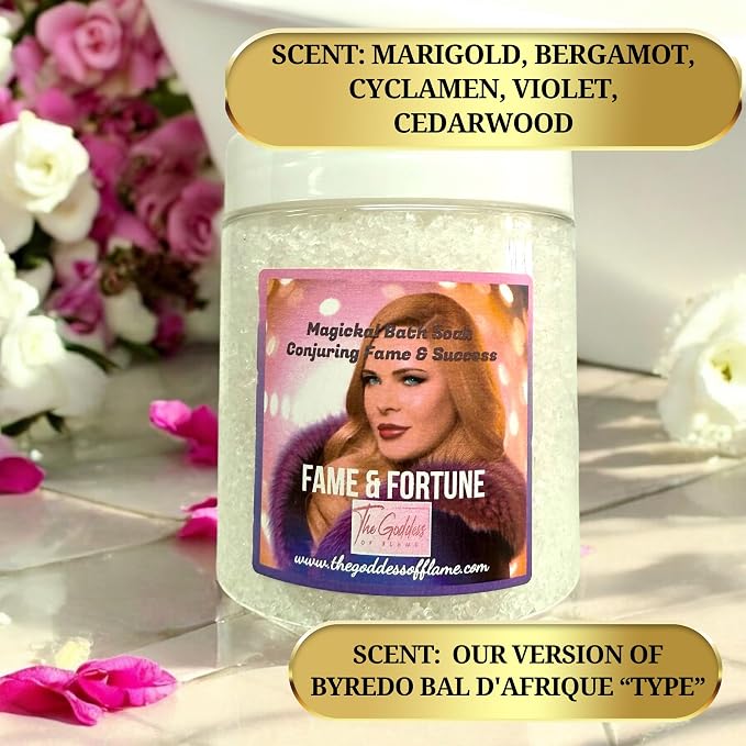 Fame & Fortune Bath Salts – Dead Sea Salt Bath Soak - Image 2