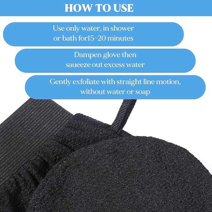 24 Pcs Black Exfoliating Gloves Bulk, Deep Exfoliating Glove - Image 5