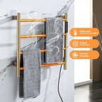 Heated Towel Rack, 4 Bar Wall Mounted Towel Warmer - Image 2