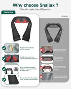 Snailax Shiatsu Neck and Shoulder Massager - Image 6