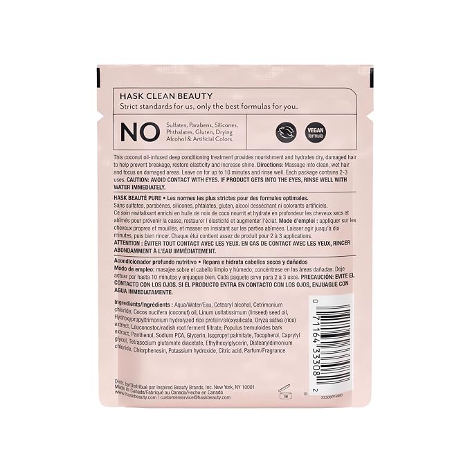 HASK COCONUT Nourishing Deep Conditioner Treatments - Image 7