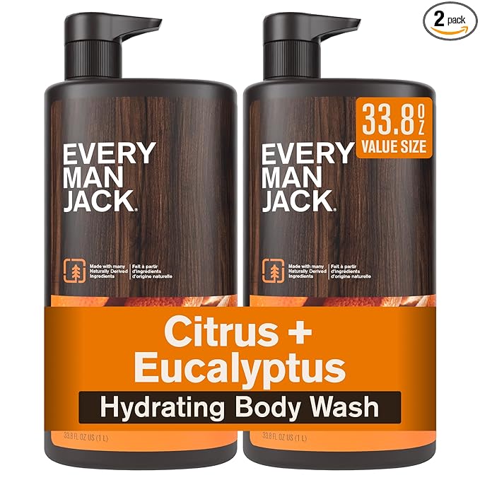 Every Man Jack Citrus + Eucalyptus Mens Body Wash by EveryManJack
