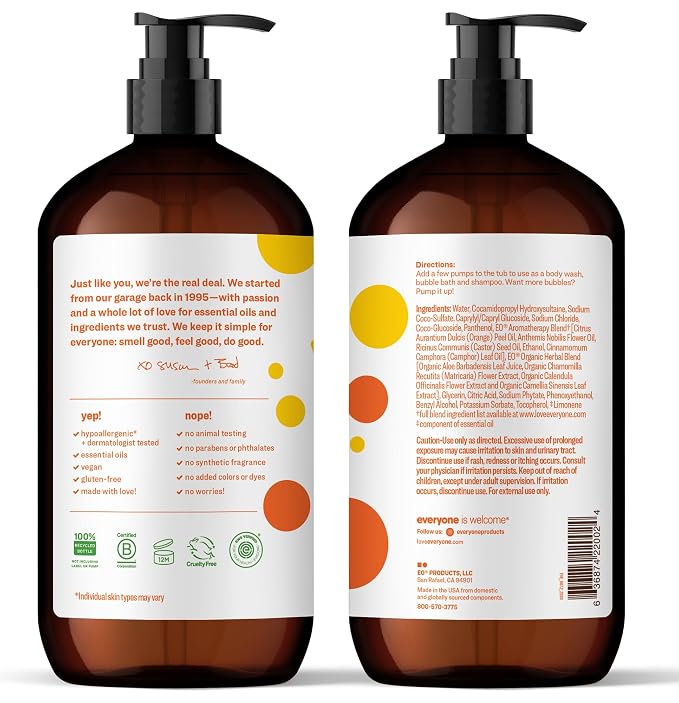 Everyone 3-in-1 Kids Soap, Body Wash, Bubble Bath, 32 Ounce, made - Image 2