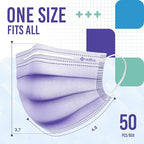 Medtecs Face Mask Disposable – Available in 50 & 2, 3-Ply Breathable, Soft Fit - Image 5