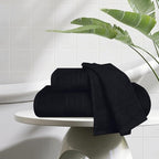 BOUTIQUO Ultra Soft 3 Pack Cotton Towel Set, Contains a Bath Towels 28x55 inch - Image 3