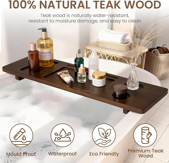 Teak Bathtub Tray - Image 5