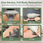 adomii Electric Neck and Back Massager, Heat Function Deep Tissue Cordless Neck - Image 4