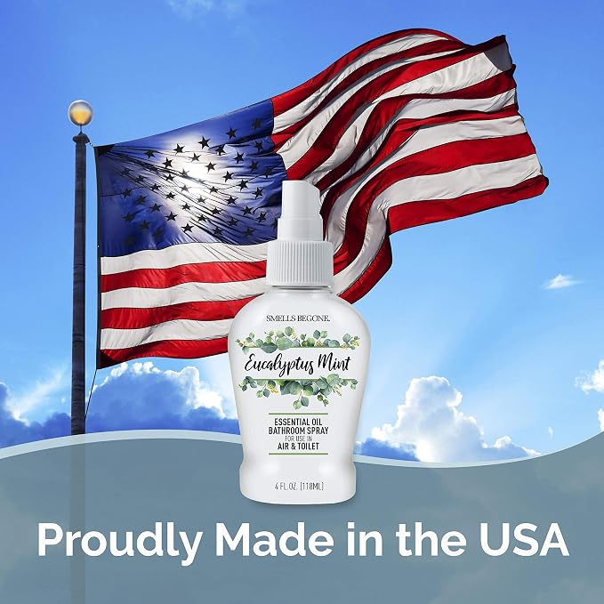 SMELLS BEGONE 4 oz Essential Oil Bathroom Spray - Image 4