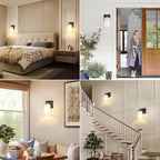Set of 2 Wall Sconces for Bathroom, Modern Vanity Light Fixtures, Farmhouse - Image 7