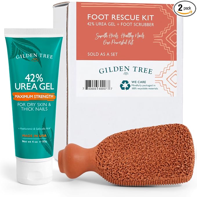 Callus Remover Gel + Foot Scrubber Kit by GildenTree