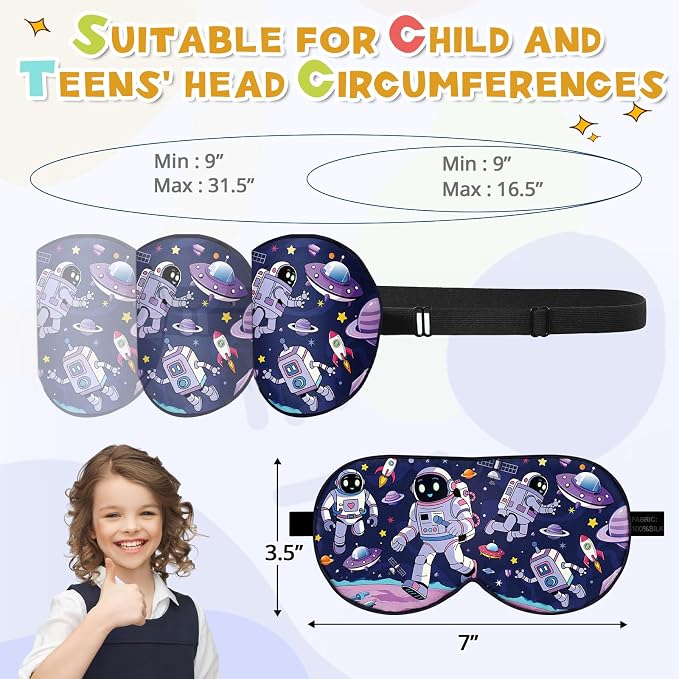 Silk Kids Sleep Mask: 100% Mulberry Silk Eye Mask, Sleeping Masks - Image 6