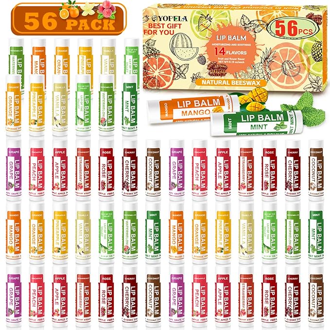 Yopela 56 Pack Natural Lip Balm in Bulk by yopela