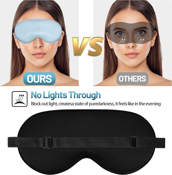 Sleep Mask, Silk Eye Mask for Sleeping - Image 4