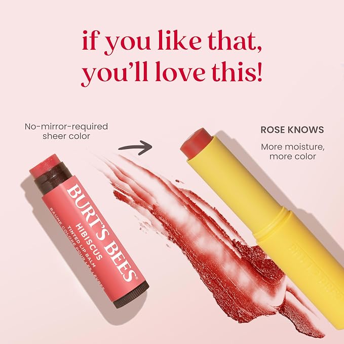 Burt’s Bees Tinted Boosted Balm, Rose Knows, Hydrating Tinted Lip Balm - Image 7