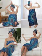 Women's Spa Bath Towel Wrap Set - Image 8
