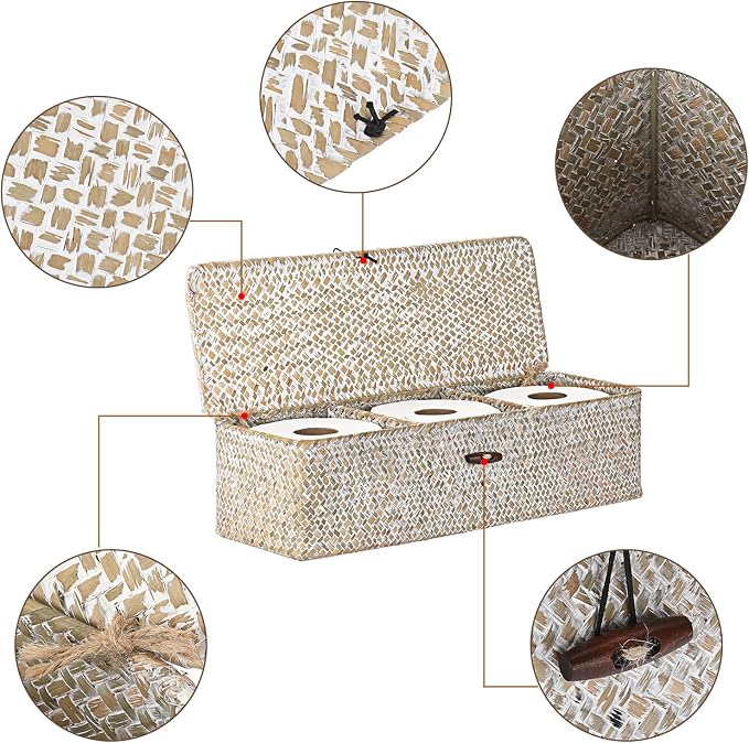 Sumnacon Extended Seagrass Storage Basket - Image 4