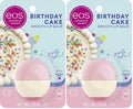 eos Shea Lip Balm, Birthday Cake | All-Day Moisture | 0.25 oz | Pack of 2 by eosproducts