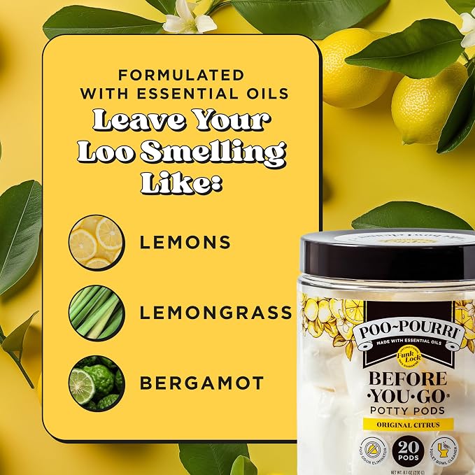Poo-Pourri Before-You-Go 2-in-1 Toilet Potty Pods, Original Citrus, Bathroom - Image 6
