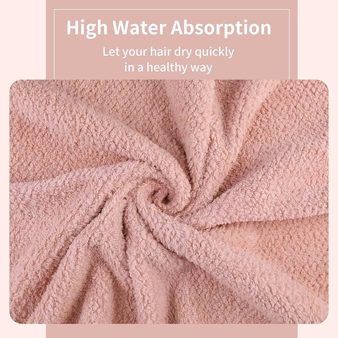 Microfiber Hair Towel Quick Dry Hair Towel Hair Drying Towels Suitable - Image 4