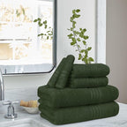 BOUTIQUO 6 Pack Cotton Towel Set, Contains 2 Bath Towels 28x55 inch, 2 Hand - Image 3
