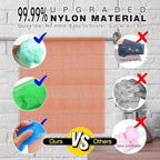 UJFQBH 3 Pieces African exfoliating net African Net Long Net Bath Sponge - Image 2