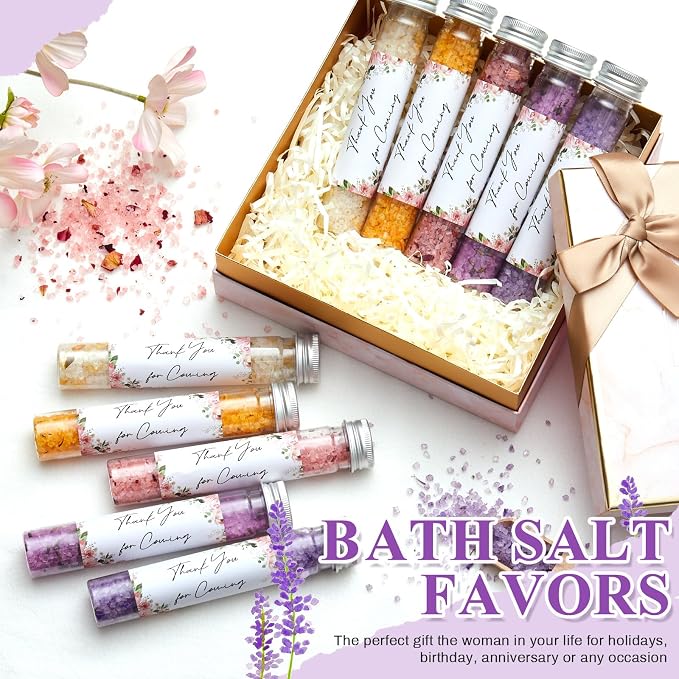 24 Pcs Aromatherapy Bath Salts Test Tube Bath Salts - Image 5