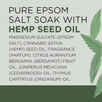 Dr Teal's Pure Epsom Salt, Cannabis Sativa Hemp Seed Oil, 3 lb - Image 9