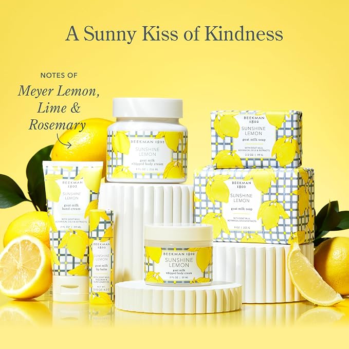 Beekman 1802 Goat Milk Hand Cream – Sunshine Lemon – Scented – 2 oz – - Image 4
