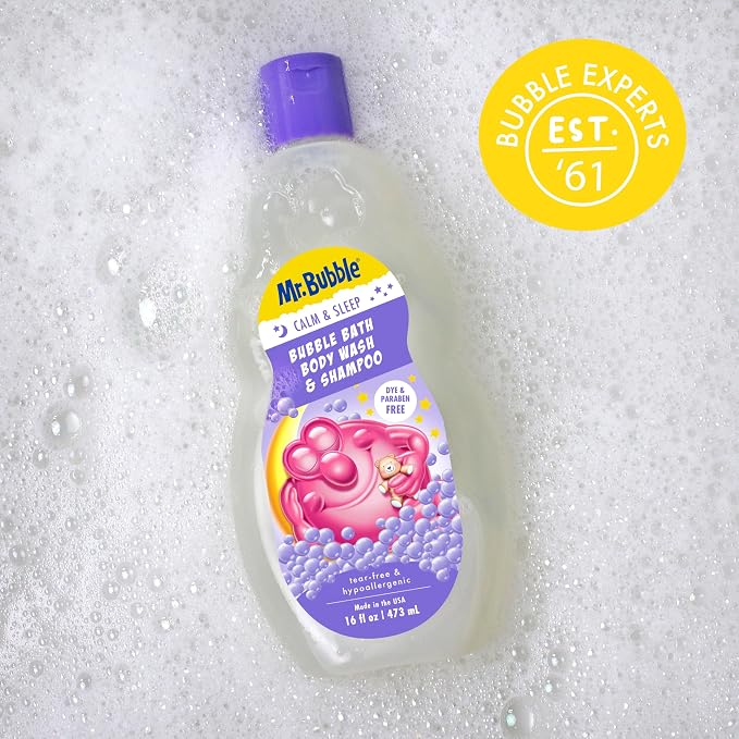 Mr. Bubble Calm and Sleep 3in1 Bubble Bath, Body Wash & Shampoo, 16 oz. - Image 7