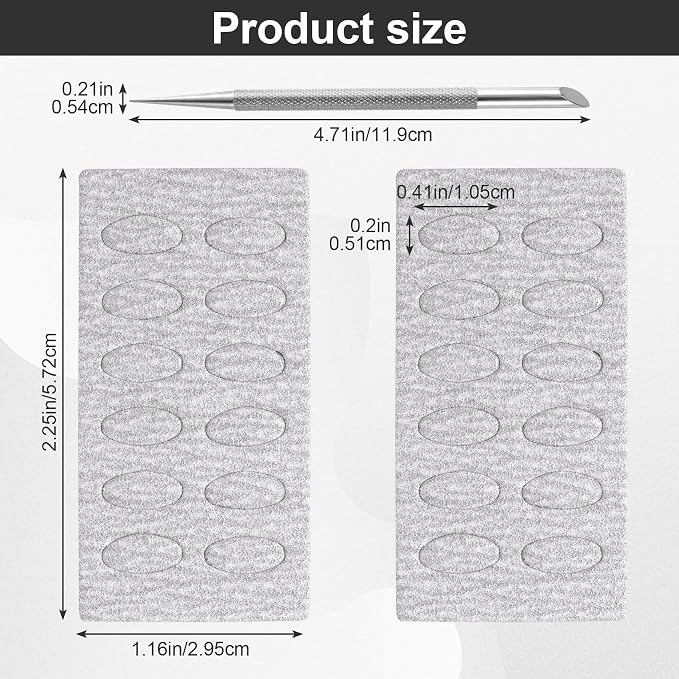 HINZIC Stainless Steel Nail Cuticle Pusher Tools Dual Ended Cuticle Remover - Image 3