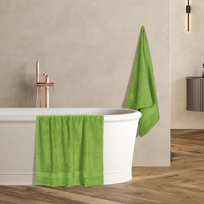 GLAMBURG Premium Cotton 4 Pack Bath Towel Set - Image 5