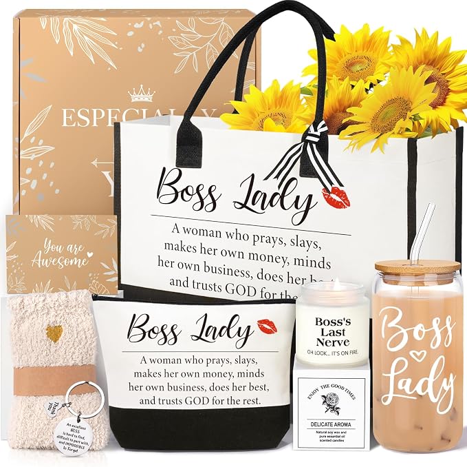 Boss Lady Gifts for Women, Best Boss Gifts for Bosses Female, Funny Birthday by iAOVUEBY