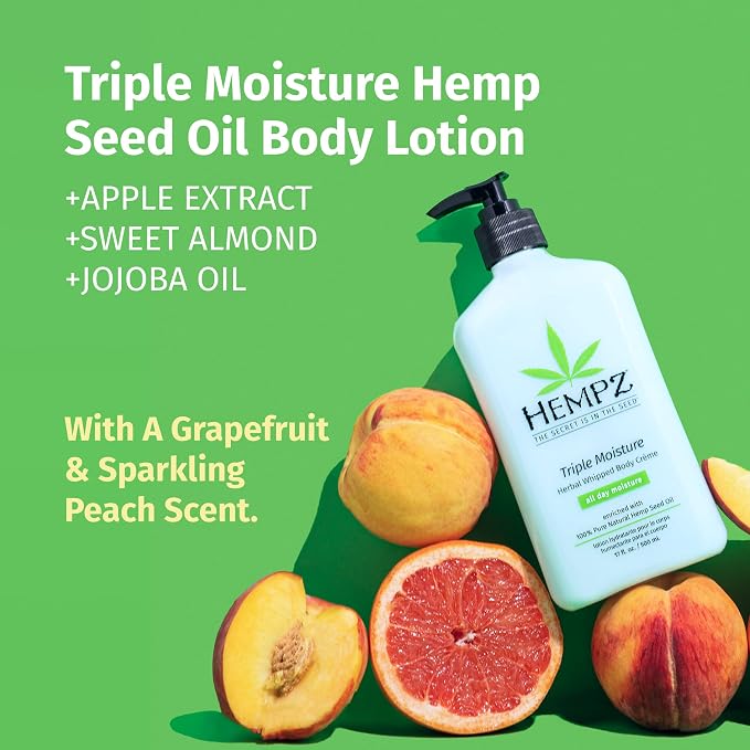 Hempz Triple Moisture Body Moisturizer, 17 Oz – Hydrating Lotion Rich - Image 3