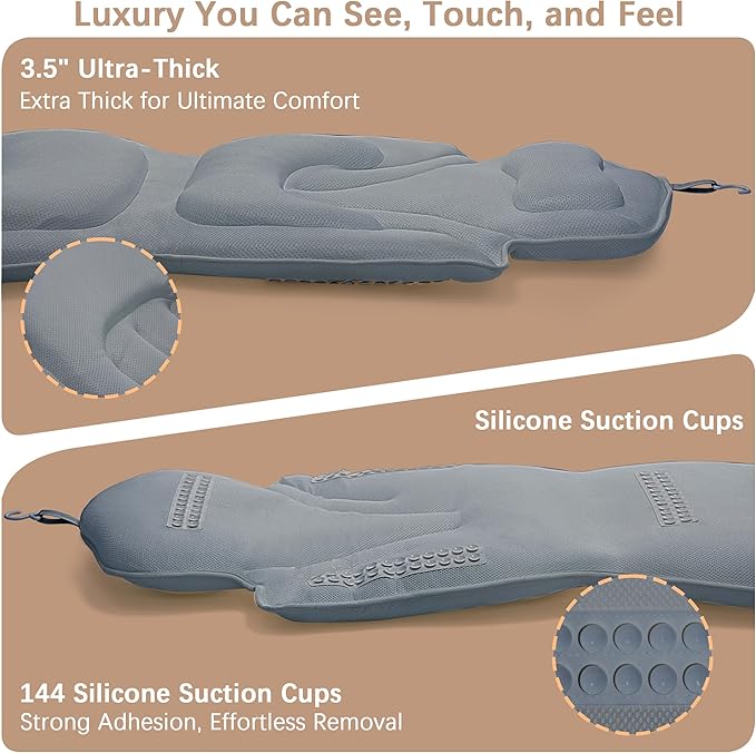 Ergonomic Full Body Bath Pillow - Image 6