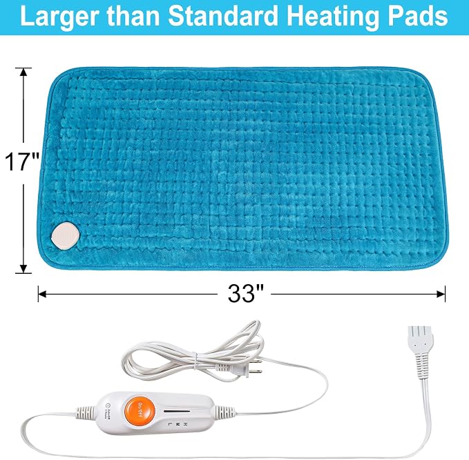 Boileau Electric Heating Pad for Back Pain and Period Cramps Relief, 3 Heating - Image 9