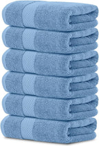 White Classic Luxury Light Blue Hand Towels by WhiteClassic