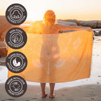 FESHKA Sand Proof Turkish Beach Towel – Oversized, Quick Dry & Lightweight - Image 4