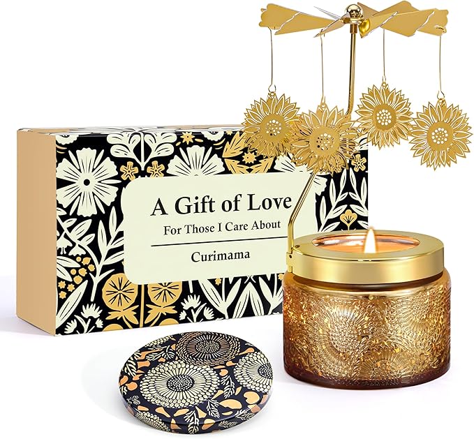 Mothers Day Gifts for Mom, Sunflower Candle Gift for Women, Funny Birthday Gift by Curimama