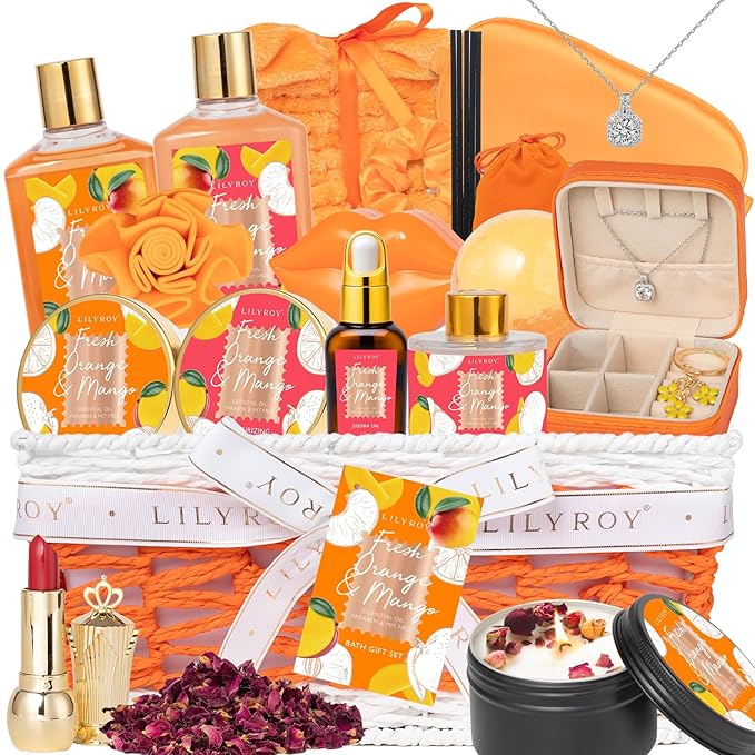Mothers Day Gift Basket for Mom, Gifts for Women by LILYROY