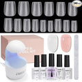 AILLSA Extra Short Coffin Gel Nail Kit 240pcs Full Nail Tips by AILLSAGELPOLISH