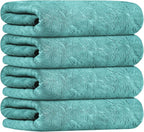 JML Microfiber Bath Towels, Bath Towel 4 Pack, Super Absortbent and Fast Drying - Image 2