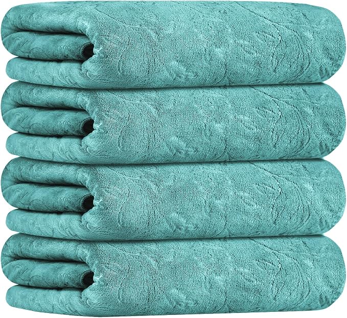 JML Microfiber Bath Towels, Bath Towel 4 Pack, Super Absortbent and Fast Drying - Image 2