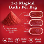 Red Shimmer Bath Bomb in A Bag - Image 4