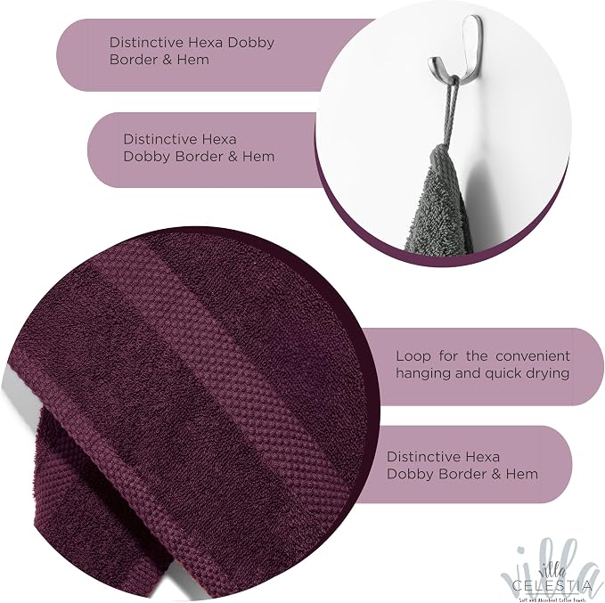 100% Cotton Wash Cloth for face & Body Set of 6, Sustainable, Highly Absorbent - Image 4