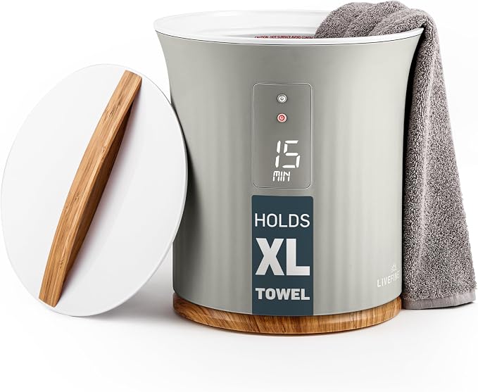 Live Fine Towel Warmer | Bucket Style Luxury Heater by LiveFine