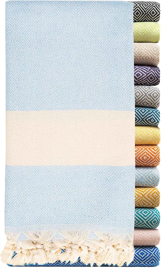 Turkish Beach Towels Oversized Clearance XL 40x71- Sand Free Beach Towel- 100% by RaySilver